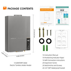 WN27---Chauffe-eau électrique sans réservoir à alimentation multiple 240 V / 27,0 kW 